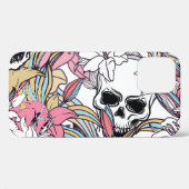 Skulls Lily Flowers: Boho . Case-Mate iPhone Case (Achterkant (horizontaal))