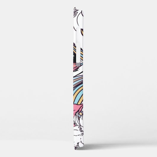 Skulls Lily Flowers: Boho . Case-Mate iPhone Case (Achterkant / Links)