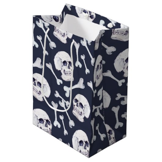 Skulls Medium Cadeauzakje (Voorkant Gekanteld)