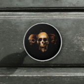 Skulls Menselijk Zwart Keramische Knop