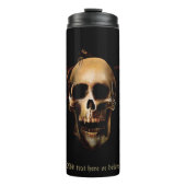Skulls Menselijk Zwart Thermosbeker (Voorkant)