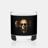 Skulls Menselijk Zwart Whisky Glas (Achterkant)