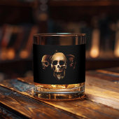 Skulls Menselijk Zwart Whisky Glas