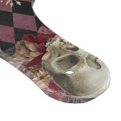 Skulls met Rozen en Roze Paars Gecontroleerd Snijplank (Hoek)