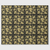 Skulls met Tattoos van Bat Raven en Ghost Cadeaupapier (Vlak)