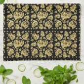 Skulls met Tattoos van Bat Raven en Ghost Theedoek (Gevouwen)