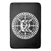 Skulls met zwaarden badmat (Voorkant Verticaal)