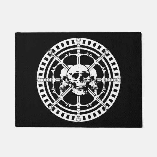 Skulls met zwaarden deurmat (Voorkant)