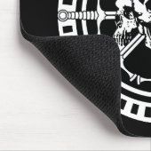 Skulls met zwaarden muismat (Hoek)