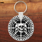 Skulls met zwaarden sleutelhanger (Voorkant)