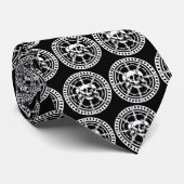 Skulls met zwaarden stropdas (Opgerold)