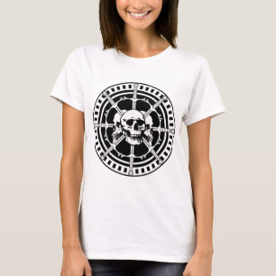 Skulls met zwaarden t-shirt
