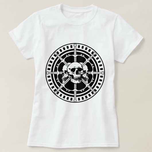 Skulls met zwaarden t-shirt (Design voorkant)