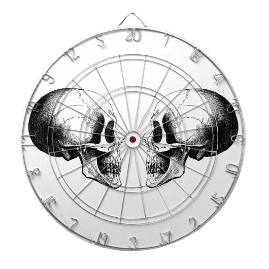 Skulls Metal Cage Dartboard Dartbord (Voorkant)