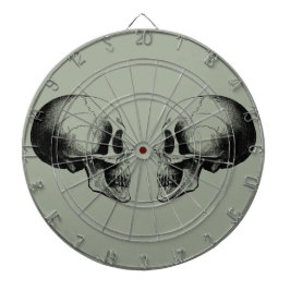 Skulls Metal Cage Gray Dartboard Dartbord