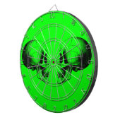 Skulls Metal Cage Green Dartboard Dartbord (Voorkant Rechts)