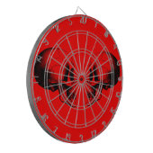 Skulls Metal Cage Red Dartboard Dartbord (Voorkant Links)