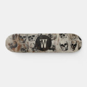 Skulls Monogram met verdringingsproblemen Persoonlijk Skateboard (Horizontaal)