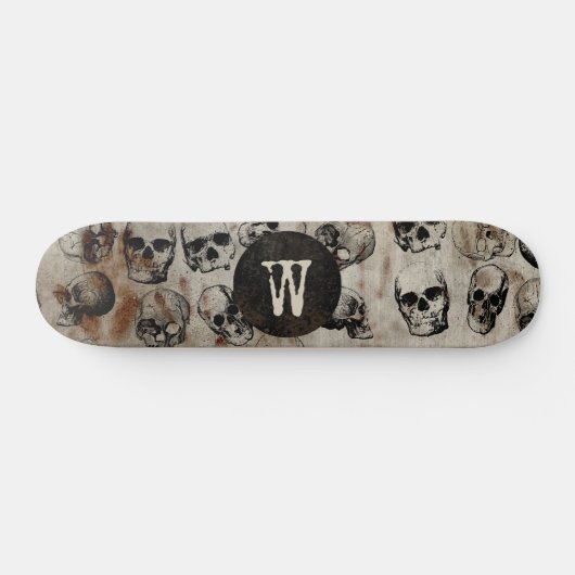  Skulls Monogram met verdringingsproblemen Persoonlijk Skateboard (Horizontaal)