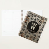 Skulls Monogram met verdringingsproblemen Planner (Display)