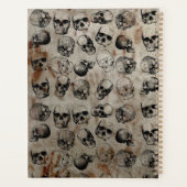 Skulls Monogram met verdringingsproblemen Planner (Achterkant)