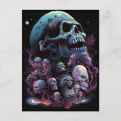 Skulls Monsters Horror Art Briefkaart (Voorkant)
