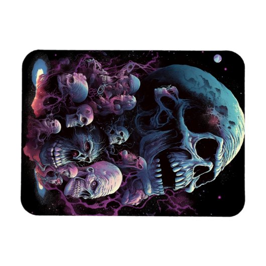 Skulls Monsters Horror Art Magneet (Horizontaal)