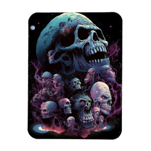 Skulls Monsters Horror Art Magneet