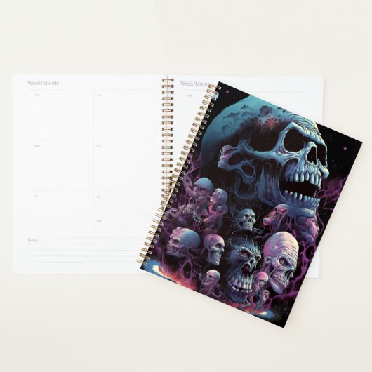 Skulls Monsters Horror Art Planner (Display)
