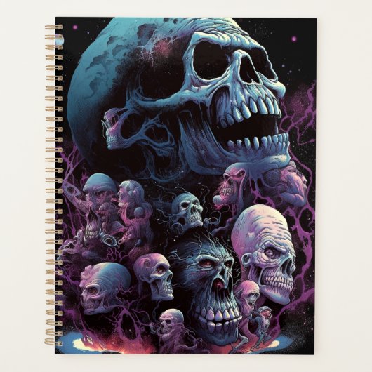 Skulls Monsters Horror Art Planner (Voorkant)