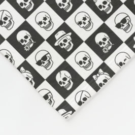 Skulls Mosaic Fleece Deken