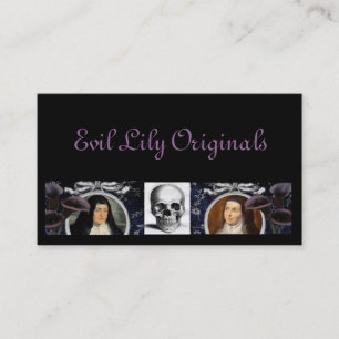 Skulls Nuns en Lilies Visitekaartje