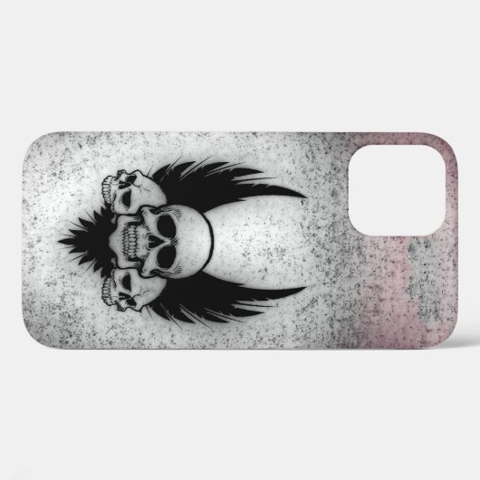 Skulls op Black Wings Case-Mate iPhone Case (Achterkant (horizontaal))