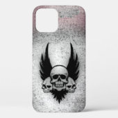 Skulls op Black Wings Case-Mate iPhone Case (Achterkant)