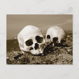 Skulls op de Punuk Islands shore, Bering Zee Briefkaart