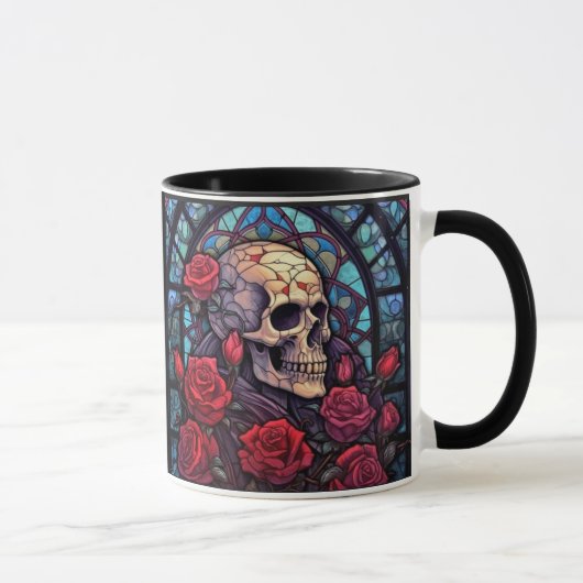 Skulls op zoek naar buiten koffie Mok (Rechts)