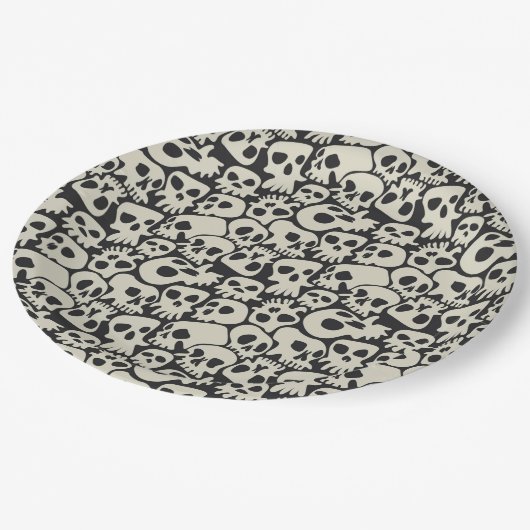 Skulls Papieren Bordje (Gekanteld)