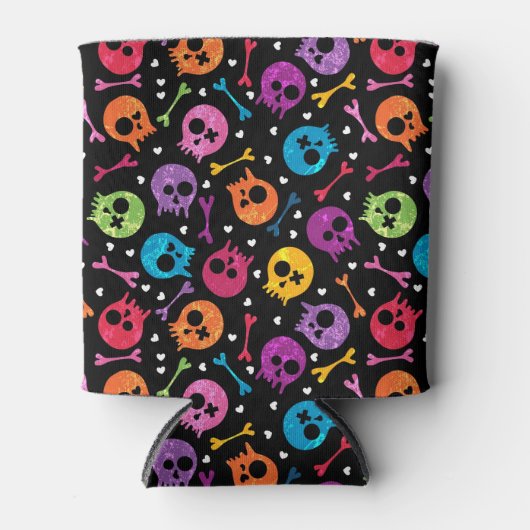 Skulls-patroon Blikjeskoeler (Voorkant)