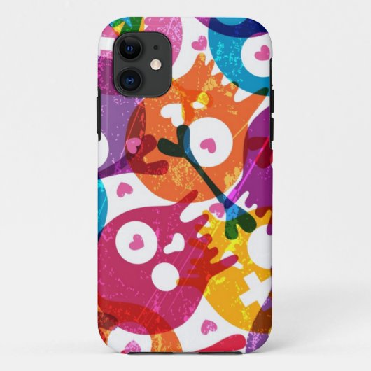 Skulls-patroon Case-Mate iPhone Case (Achterkant)