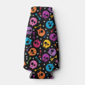 Skulls-patroon Flesjeskoeler (Voorkant)