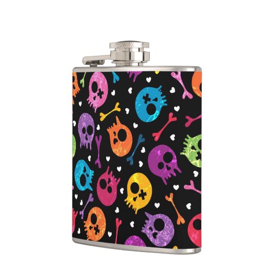 Skulls-patroon Heupfles (Links)