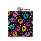 Skulls-patroon Heupfles (Achterkant)