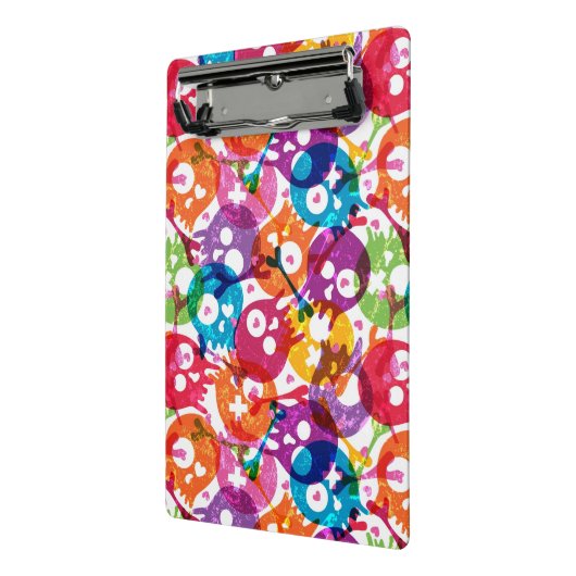 Skulls-patroon Mini Klembord (Angled2)