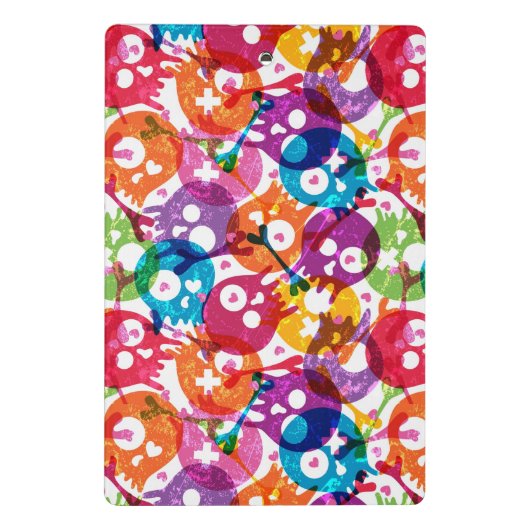 Skulls-patroon Mini Klembord (Achterkant)