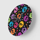 Skulls-patroon Ronde Klok (Hoek)