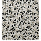 Skulls Pattered Shower Curtain Douchegordijn (Voorkant)