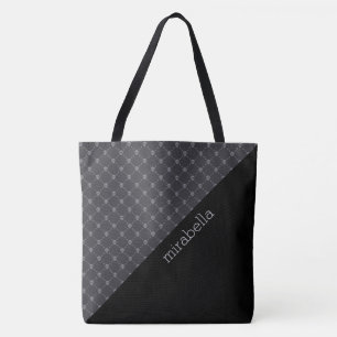 Skulls Pattern Monogrammed Canvas tas