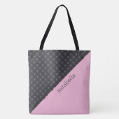 Skulls Pattern Monogrammed Canvas tas (Voorkant)