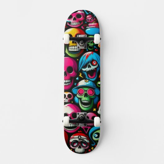 Skulls Persoonlijk Skateboard (Voorkant)