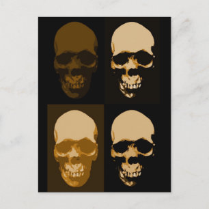 Skulls Pop Art Style Briefkaart